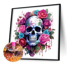 Load image into Gallery viewer, Rose Skull 30*30CM(Canvas) Full Round Drill Diamond Painting
