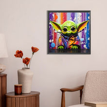 Load image into Gallery viewer, Yoda 30*30CM(Canvas) Full Round Drill Diamond Painting
