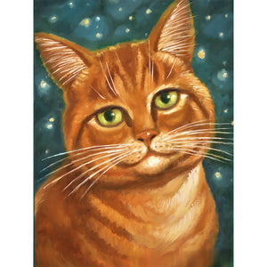 Fat Cat 30*40CM(Canvas) Full Round Drill Diamond Painting