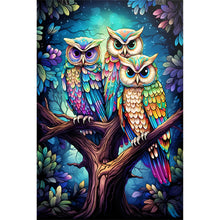 Load image into Gallery viewer, Owl 30*45CM(Canvas) Full Round Drill Diamond Painting
