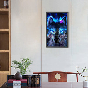 Wolf 30*50CM(Canvas) Full Round Drill Diamond Painting