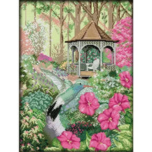 Load image into Gallery viewer, Joy Sunday Hummingbird And Gazebo - 33*44CM 14CT Stamped Cross Stitch
