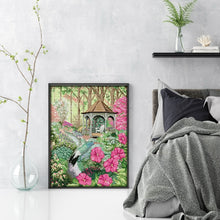 Load image into Gallery viewer, Joy Sunday Hummingbird And Gazebo - 33*44CM 14CT Stamped Cross Stitch
