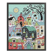 Load image into Gallery viewer, Joy Sunday Snowy Street Scene - 40*48CM 14CT Stamped Cross Stitch
