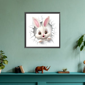 Rabbit 30*30CM(Canvas) Full Round Drill Diamond Painting