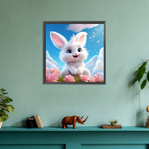 Rabbit 30*30CM(Canvas) Full Round Drill Diamond Painting