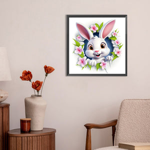 Rabbit 30*30CM(Canvas) Full Round Drill Diamond Painting