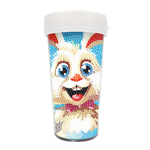 Easter 470ML Diamond Painting Art Water Cup BPA Free With Lid Thermal Insulation
