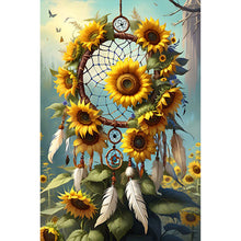 Load image into Gallery viewer, Sunflower Dream Catcher 30*45CM(Canvas) Full Round Drill Diamond Painting
