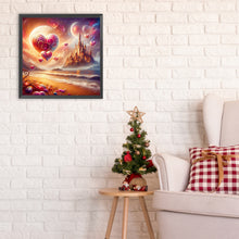 Load image into Gallery viewer, Beach Hearts And Castle 30*30CM(Canvas) Full Round Drill Diamond Painting
