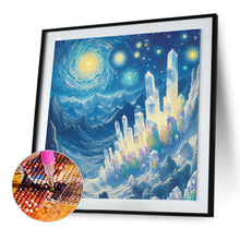 Load image into Gallery viewer, Crystal Mountain Under The Moon 30*30CM(Canvas) Full Round Drill Diamond Painting
