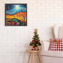 Load image into Gallery viewer, Road Under The Moon 30*30CM(Canvas) Full Round Drill Diamond Painting
