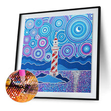 Load image into Gallery viewer, Island Lighthouse 30*30CM(Canvas) Full Round Drill Diamond Painting
