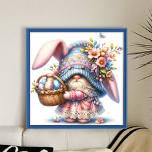 Load image into Gallery viewer, Easter Bunny Gnome - 45*45CM 11CT Stamped Cross Stitch
