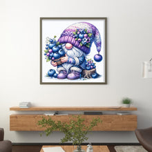 Load image into Gallery viewer, Blueberry Gnome - 45*45CM 11CT Stamped Cross Stitch
