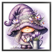 Load image into Gallery viewer, Tulip Gnome - 45*45CM 11CT Stamped Cross Stitch
