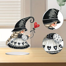 Load image into Gallery viewer, Acrylic Cute Gnome Special Shape Diamond Painting Desktop Home Decor (Balloon)
