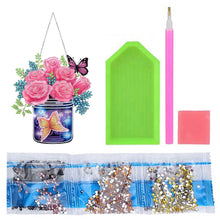 Load image into Gallery viewer, Glow Butterfly Vase 5D DIY Diamond Painting Dots Pendant Office Decor (KJ098)
