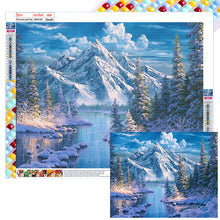 Load image into Gallery viewer, Woods Snow Mountain 50*40CM(Canvas) Full Square Drill Diamond Painting

