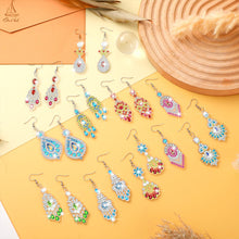 Load image into Gallery viewer, 10 Pairs Double Sided Diamond Painting Earrings for Women for Jewelry Crafting
