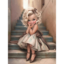 Load image into Gallery viewer, Little Girl 30*40CM(Canvas) Full Round Drill Diamond Painting
