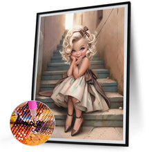 Load image into Gallery viewer, Little Girl 30*40CM(Canvas) Full Round Drill Diamond Painting
