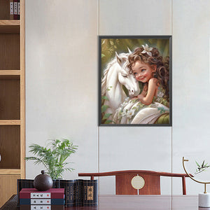 Little Girl 40*50CM(Canvas) Full Round Drill Diamond Painting