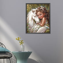 Load image into Gallery viewer, Little Girl 40*50CM(Canvas) Full Round Drill Diamond Painting
