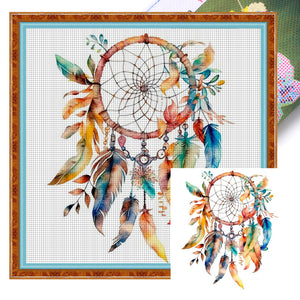 Dreamcatcher - 50*50CM 11CT Stamped Cross Stitch