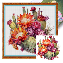 Load image into Gallery viewer, Cactus Flower - 50*50CM 11CT Stamped Cross Stitch
