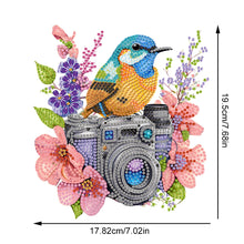 Load image into Gallery viewer, Single Side Special Shape Diamond Painting Hanging Pendant for Home Decor (Bird)
