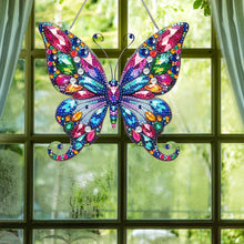 Load image into Gallery viewer, Single Side Special Shape Diamond Painting Hanging Pendant Home Decor(Butterfly)
