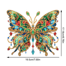 Load image into Gallery viewer, Special Shape Diamond Painting Hanging Pendant Home Decor (Green Butterfly)
