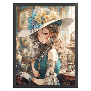 Girl - 50*65CM 11CT Stamped Cross Stitch