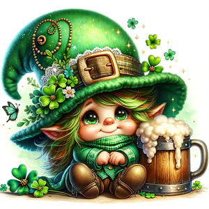 Clover Spirit St. Patrick'S Day 30*30CM(Canvas) Full Round Drill Diamond Painting