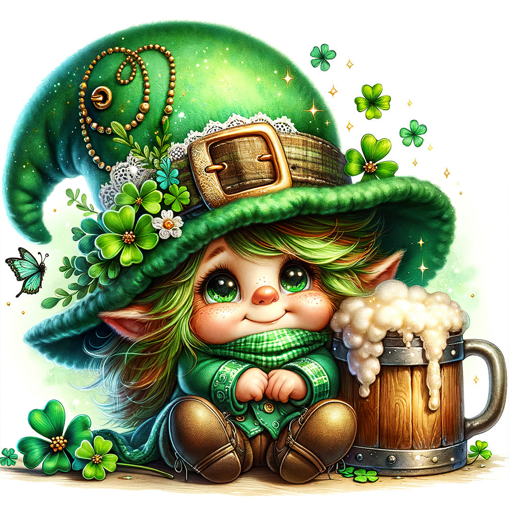 Clover Spirit St. Patrick'S Day 30*30CM(Canvas) Full Round Drill Diamond Painting