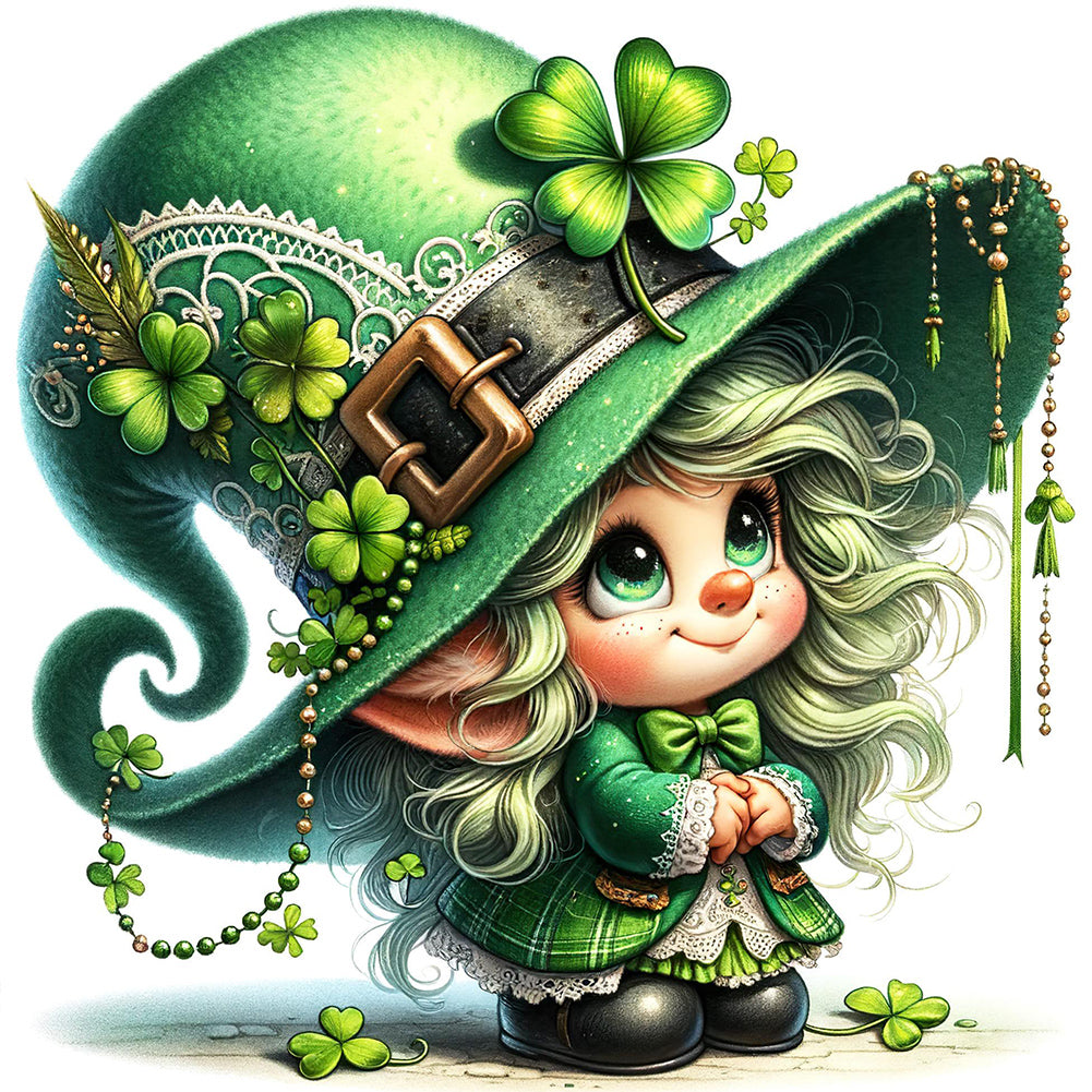 Clover Spirit St. Patrick'S Day 30*30CM(Canvas) Full Round Drill Diamond Painting