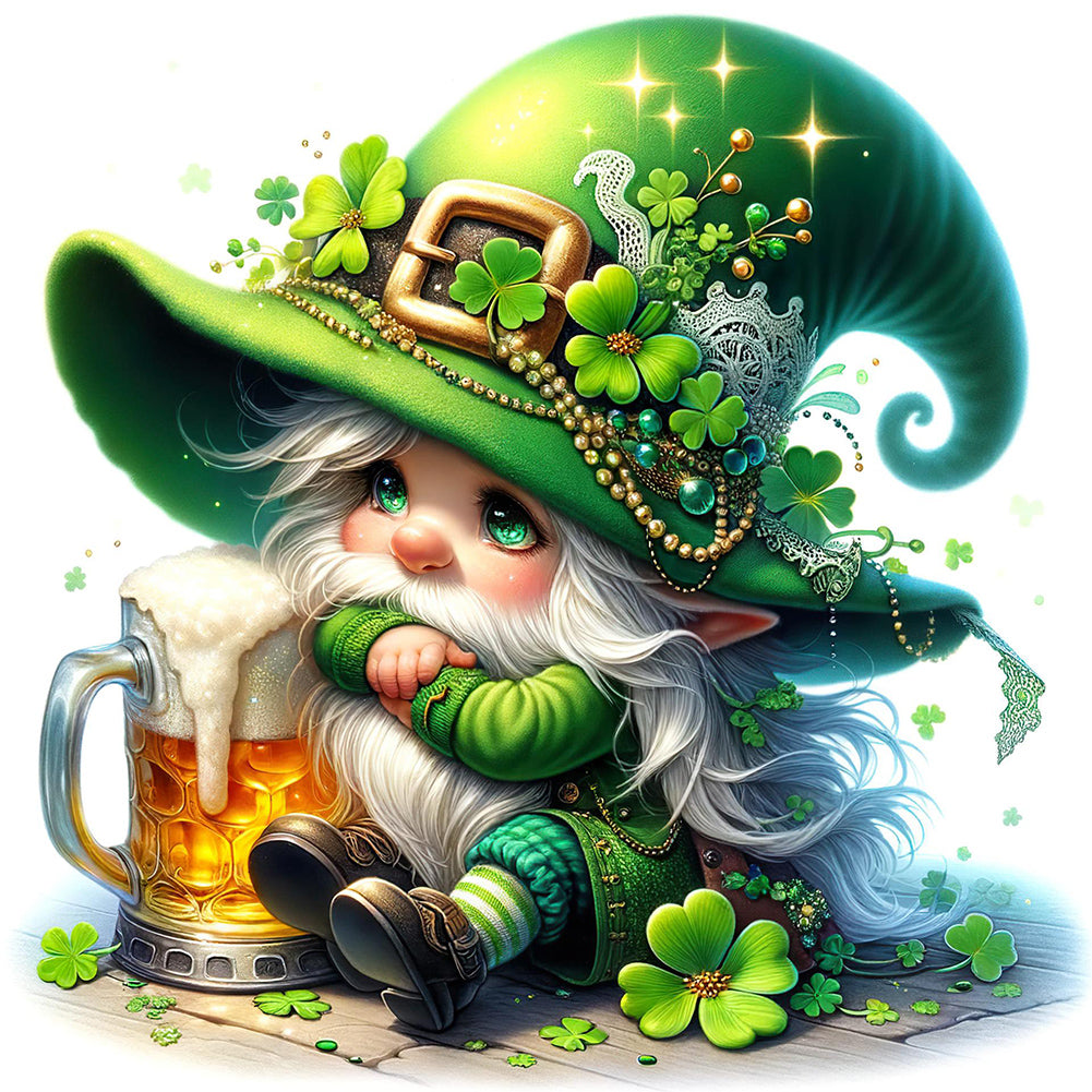 Clover Spirit St. Patrick'S Day 30*30CM(Canvas) Full Round Drill Diamond Painting