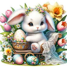 Load image into Gallery viewer, Easter Bunny 30*30CM(Canvas) Full Round Drill Diamond Painting
