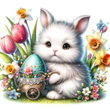 Load image into Gallery viewer, Easter Bunny 30*30CM(Canvas) Full Round Drill Diamond Painting
