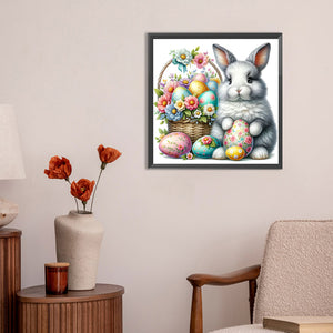 Easter Bunny 30*30CM(Canvas) Full Round Drill Diamond Painting