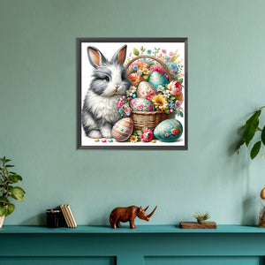 Easter Bunny 30*30CM(Canvas) Full Round Drill Diamond Painting