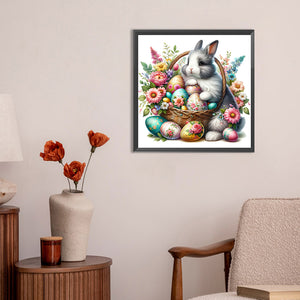 Easter Bunny 30*30CM(Canvas) Full Round Drill Diamond Painting