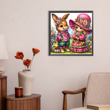 Load image into Gallery viewer, Easter Flowers Bunny 30*30CM(Canvas) Full Round Drill Diamond Painting
