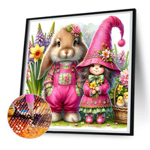 Load image into Gallery viewer, Easter Flowers Bunny 30*30CM(Canvas) Full Round Drill Diamond Painting
