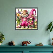 Load image into Gallery viewer, Easter Flowers Bunny 30*30CM(Canvas) Full Round Drill Diamond Painting
