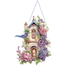 Load image into Gallery viewer, Acrylic Single Side Flower Birdcage Diamond Painting Hanging Pendant (GJ493)
