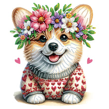 Load image into Gallery viewer, Lei Shiba Inu 30*30CM(Canvas) Partial Special Shaped Drill Diamond Painting
