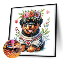 Load image into Gallery viewer, Garland Rottweiler 30*30CM(Canvas) Partial Special Shaped Drill Diamond Painting
