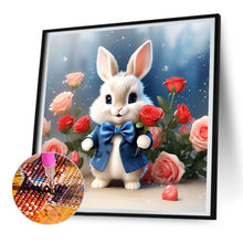 Load image into Gallery viewer, Flower Bunny 30*30CM(Canvas) Full Round Drill Diamond Painting
